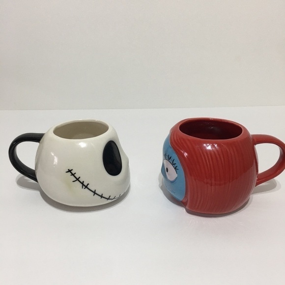 Disney The Nightmare Before Christmas Jack Skeleton & Sally Ceramic Mugs Coffee - Picture 3 of 5